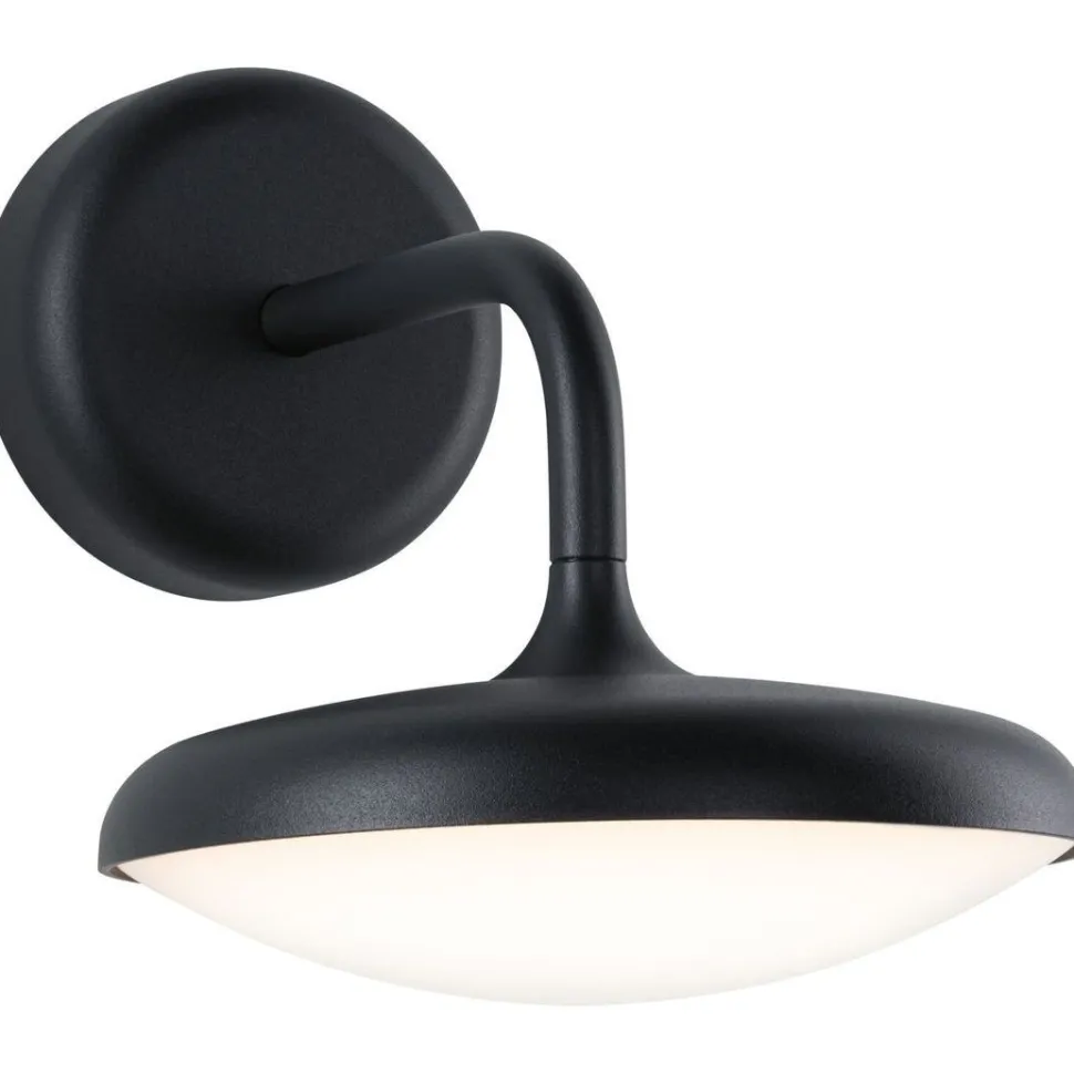 LED-ulkoseinävalaisin Paulmann Nostro, IP44, 18x25cm, 3000K, korroosionkestävä, antrasiitti