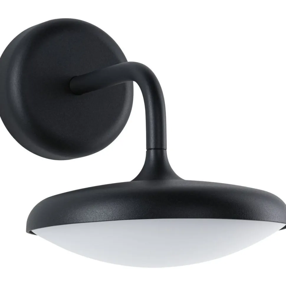 LED-ulkoseinävalaisin Paulmann Nostro, IP44, 18x25cm, 3000K, korroosionkestävä, antrasiitti