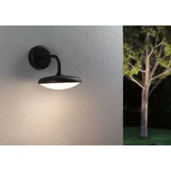 LED-ulkoseinävalaisin Paulmann Nostro, IP44, 18x25cm, 3000K, korroosionkestävä, antrasiitti
