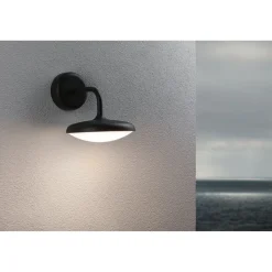 LED-ulkoseinävalaisin Paulmann Nostro, IP44, 18x25cm, 3000K, korroosionkestävä, antrasiitti
