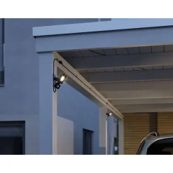 LED-ulkoseinävalaisin Paulmann Park + Light Bimea, IP65, 3000K, musta