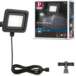 LED-ulkoseinävalaisin Paulmann Park + Light Bimea, IP65, 3000K, musta
