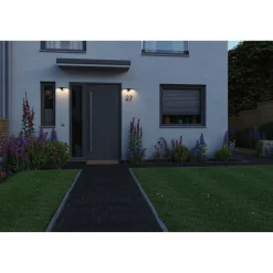 LED-ulkoseinävalaisin Paulmann Pekana, IP44, 30x13cm, 3000K, antrasiitti