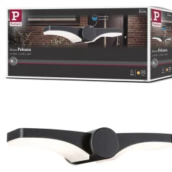 LED-ulkoseinävalaisin Paulmann Pekana, IP44, 30x13cm, 3000K, antrasiitti