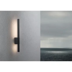 LED-ulkoseinävalaisin Paulmann Stan, IP44, 60cm, 3000K, korroosionkestävä, antrasiitti