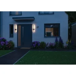 LED-ulkoseinävalaisin Paulmann Stan, IP44, 60cm, 3000K, korroosionkestävä, antrasiitti