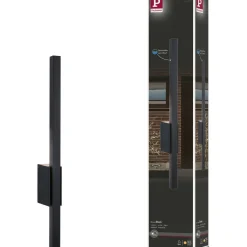 LED-ulkoseinävalaisin Paulmann Stan, IP44, 60cm, 3000K, korroosionkestävä, antrasiitti