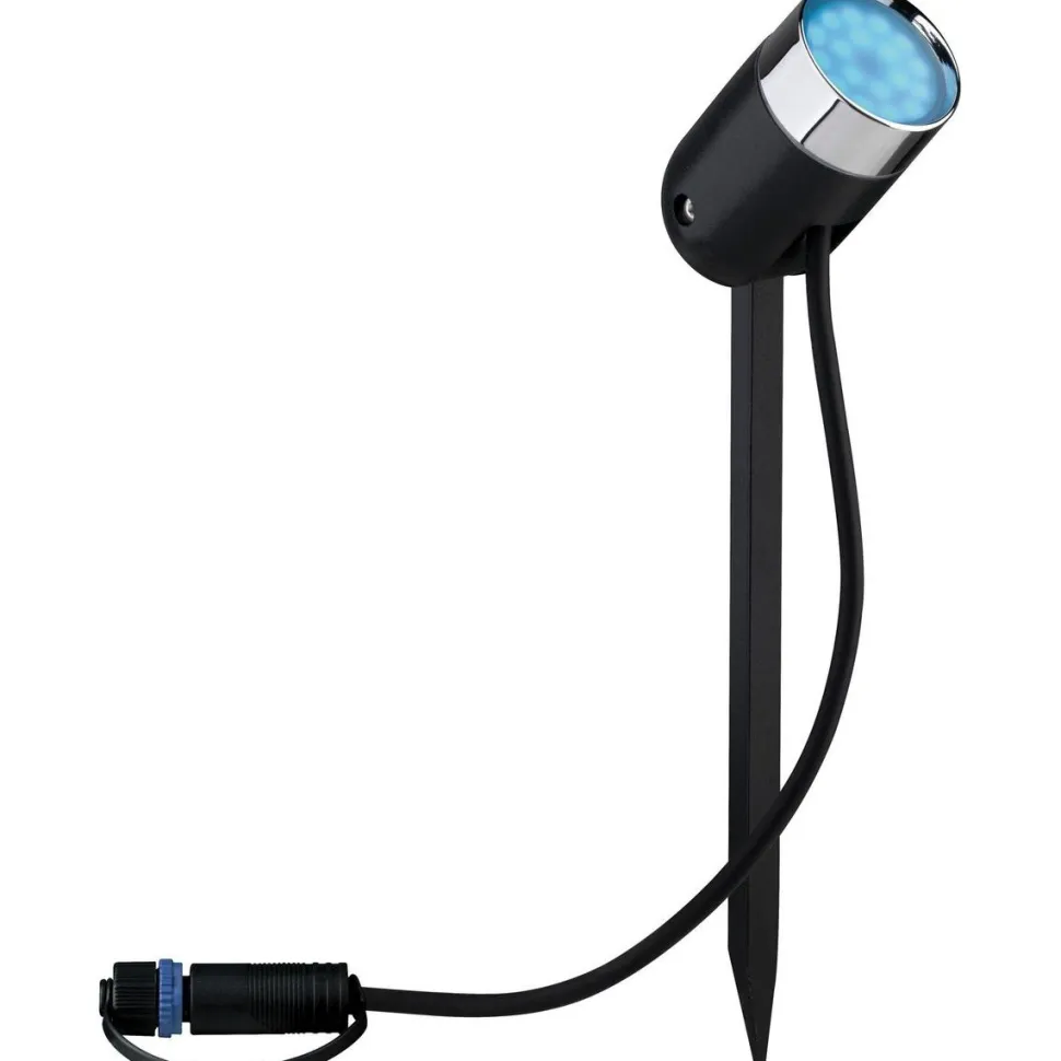 LED-Ulkospottivalaisin Paulmann Plug & Shine SpotPike RGBW antrasiitti