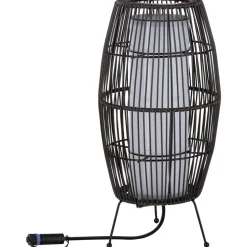 LED-ulkovalaisin Paulmann Plug & Shine Basket, Smart Home Zigbee 3.0, IP44, RGBW, musta