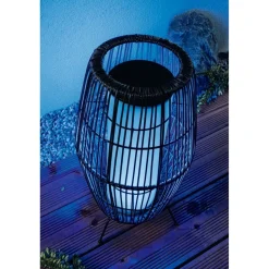 LED-ulkovalaisin Paulmann Plug & Shine Basket, Smart Home Zigbee 3.0, IP44, RGBW, musta