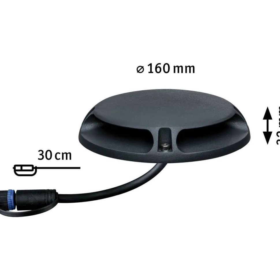 LED-Ulkovalaisin Paulmann Plug & Shine SML 6W antrasiitti