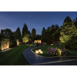 LED-ulkovalaisin Paulmann Plug & Shine Stone, IP67, 3000K, valkoinen
