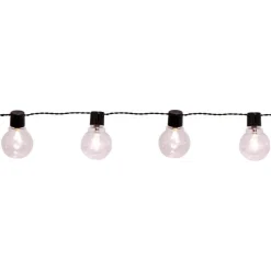 LED-ulkovalosarja Eglo Partaj, 16-osainen, musta/kirkas