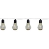 LED-ulkovalosarja Eglo Libisa, 10-osainen, musta/kirkas