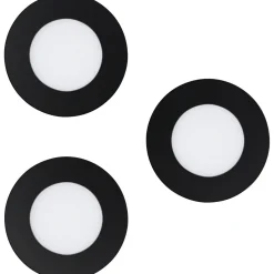 LED-Upotettava alasvalosetti Eglo connect.z Fueva-Z 8,5cm 8.4W 3kpl musta