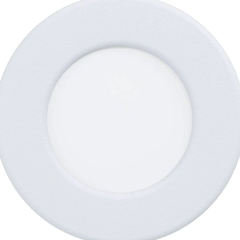 LED-Upotettava plafondi Eglo Fueva 5 Ø8,6cm 4000K valkoinen pyöreä
