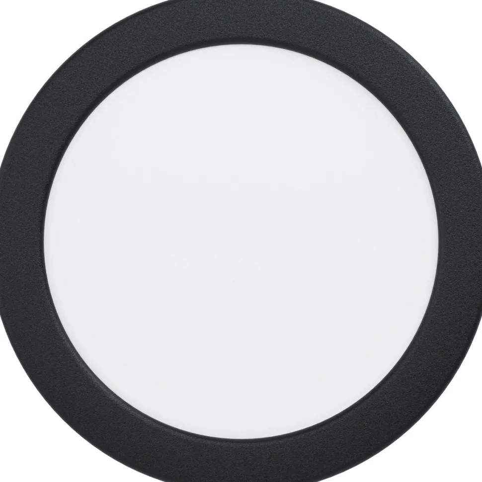 LED-Upotettava plafondi Eglo Fueva 5 4000K musta pyöreä eri kokoja