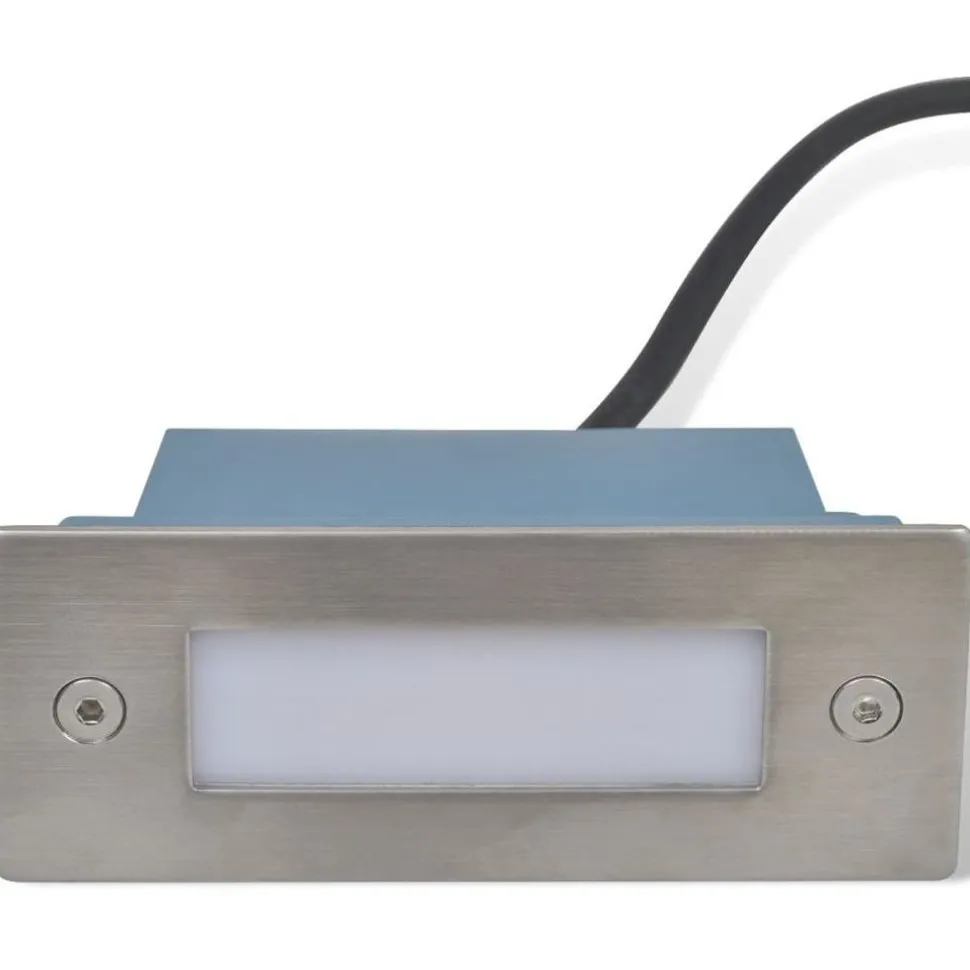 Led upotettu porrasvalaisin 6 kpl 44x111x56 mm