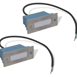 2 led upotettu porrasvalaisin 44 x 111 x 56mm