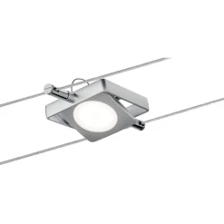 LED-vaijerivalaisinsetti Pailmann MacLED Basic, 2700K, neljä valaisinta, mattakromi