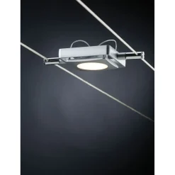LED-vaijerivalaisinsetti Pailmann MacLED Basic, 2700K, neljä valaisinta, mattakromi