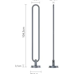 LED-valaisin RGB Emax Gaming ovaali USB