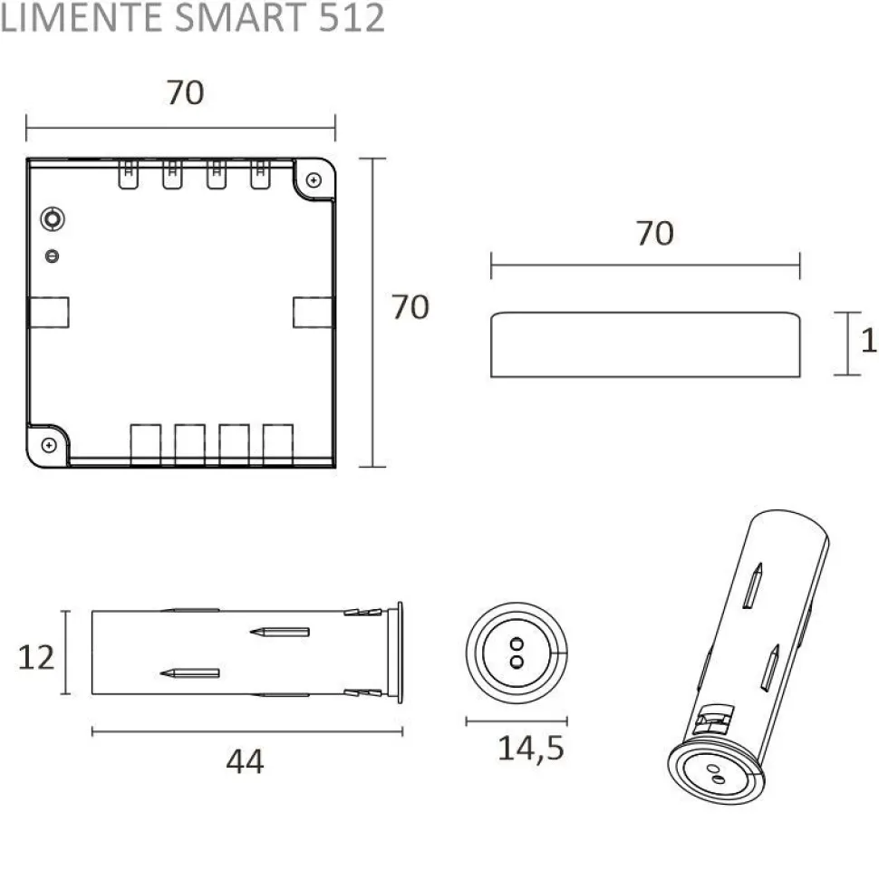 LED-valaisinsetti aamiaiskaappiin Limente Profil virtalähde 4000K 3x57cm vaaka IP20 24V alumiini