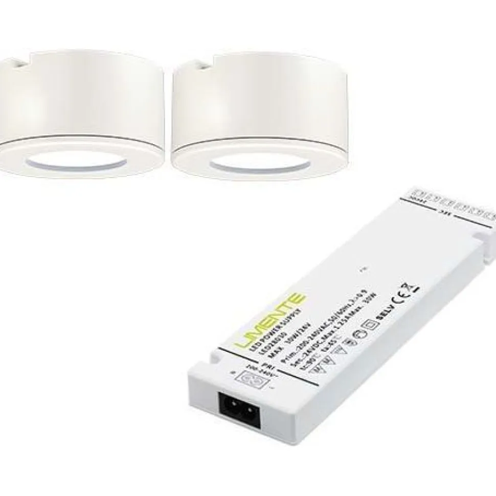 LED-valaisinsetti Limente LED-LETO, 5 kpl, 4000K, RST-look