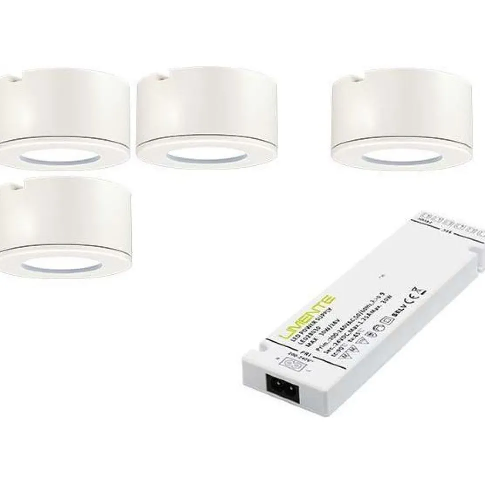 LED-valaisinsetti Limente LED-LETO, 5 kpl, 4000K, RST-look