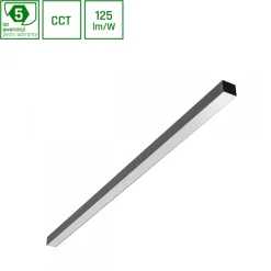 LED-valaisin Spectrum Allday Basic 40W CCT 1203x42x37mm musta