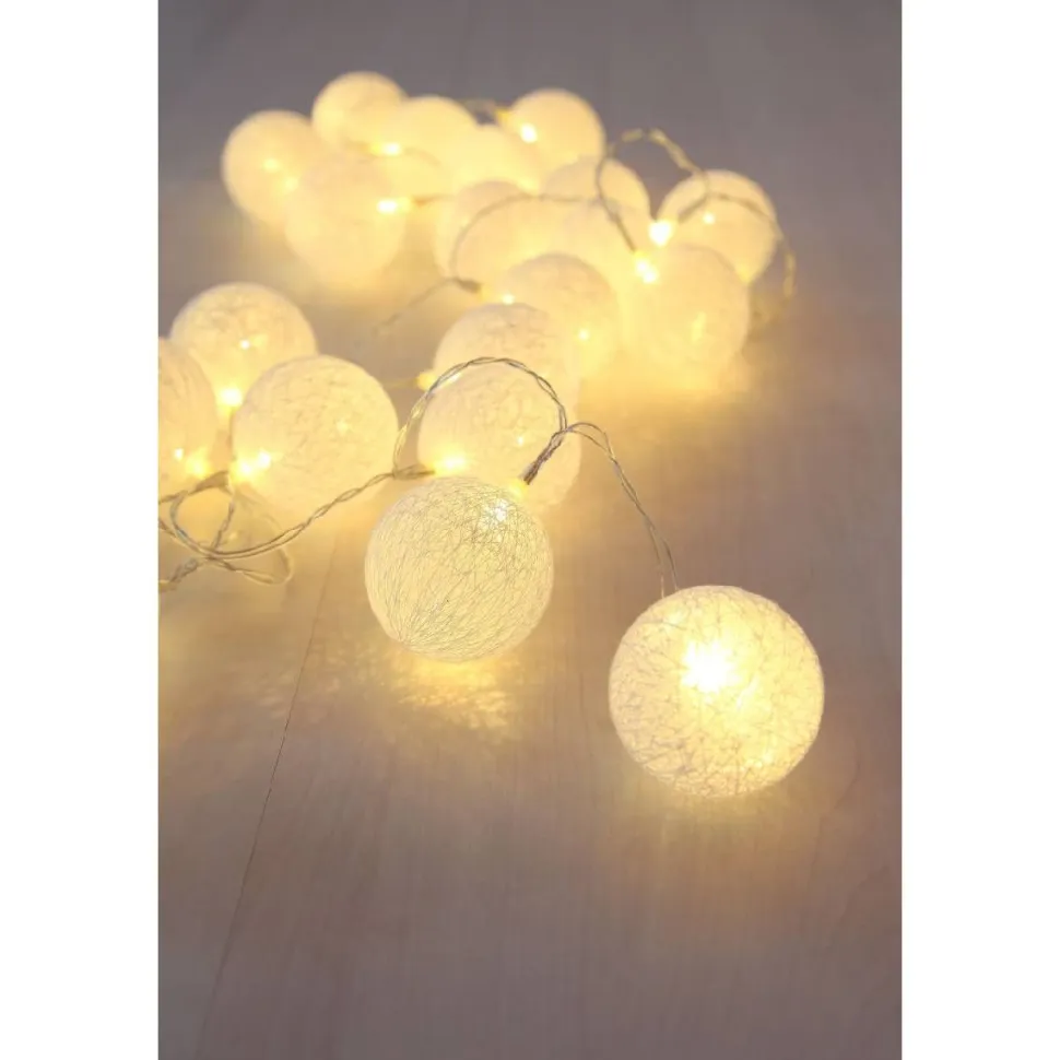 LED-valoketju Globo Venuto 285cm valkoinen
