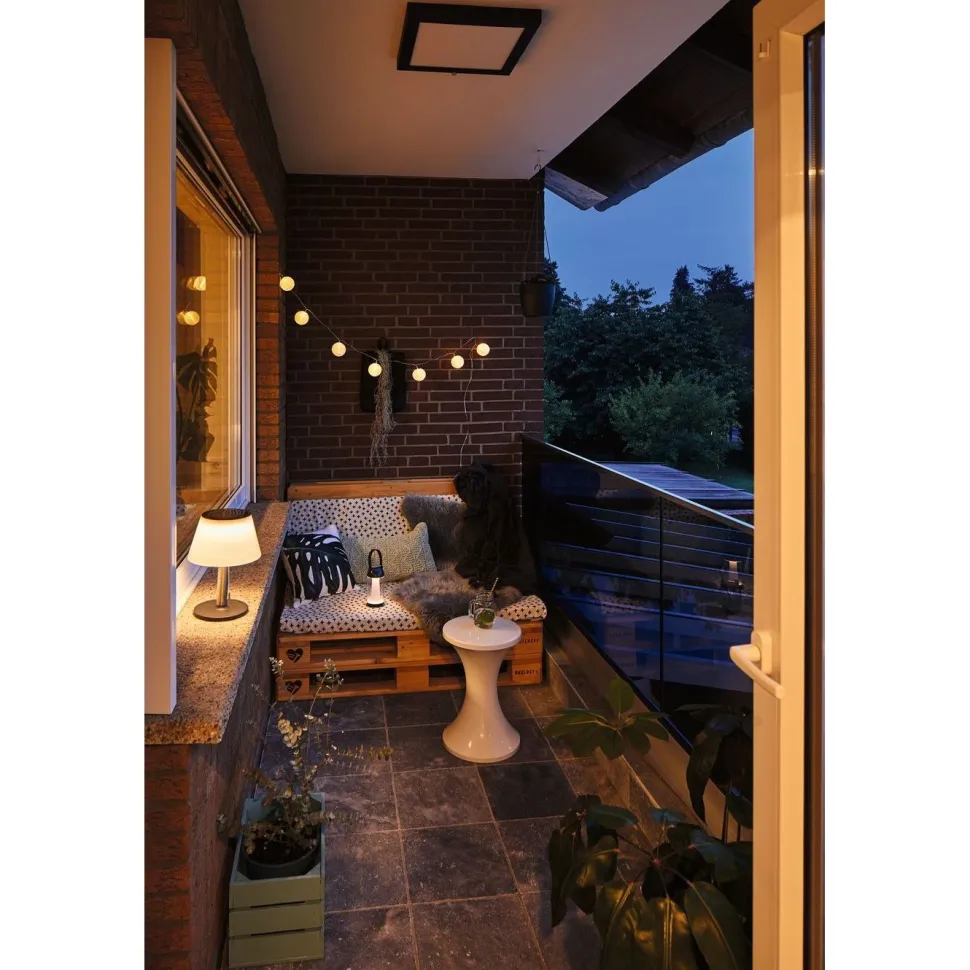 LED-valoketju Paulmann Fairy lights, IP44, 3.6m, 3000K, paristokäyttöinen, valkoinen
