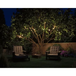 LED-valoketju Paulmann Plug & Shine Fairy lights, IP44, 3000K, valkoinen