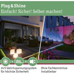 LED-valoketjusetti Paulmann Plug & Shine Naima, 3000K, 5.8m