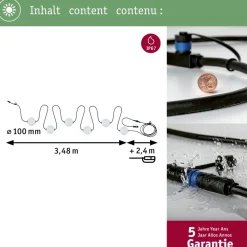 LED-valoketjusetti Paulmann Plug & Shine Naima, 3000K, 5.8m