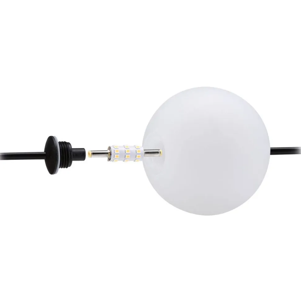 LED-valoketjusetti Paulmann Solar Taina, IP67, 3000K, 5.8m, 6x60lm, musta