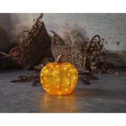 LED-valokoriste Harvy kurpitsa, 25cm, oranssi