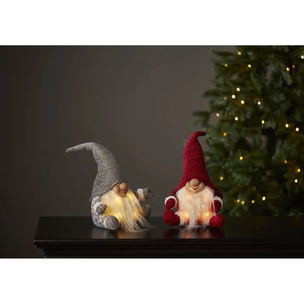 LED-valokoriste Star Trading Joylight tonttu, 34cm, punainen