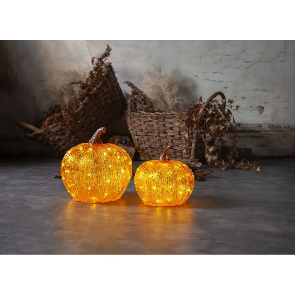 LED-valokoriste Star Trading Harvy, 20cm, oranssi