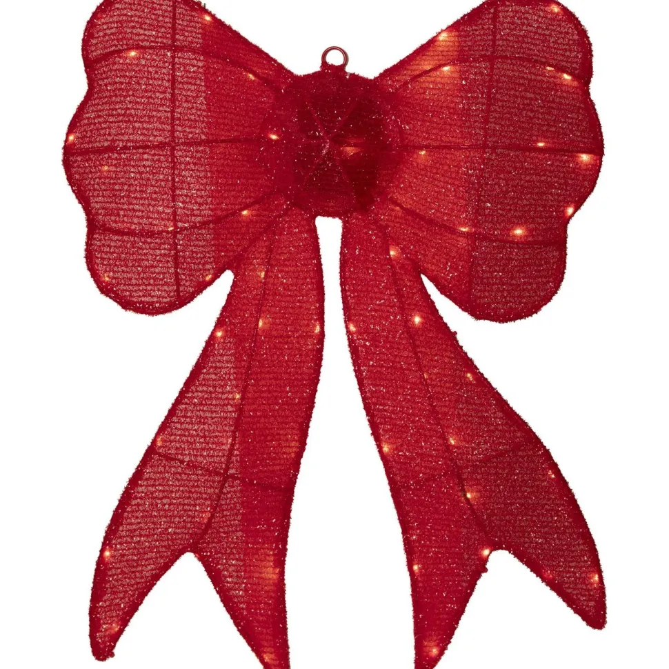 LED-valokoriste Star Trading Arco, 56cm, paristokäyttöinen, punainen