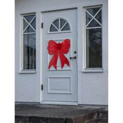 LED-valokoriste Star Trading Arco, 56cm, paristokäyttöinen, punainen