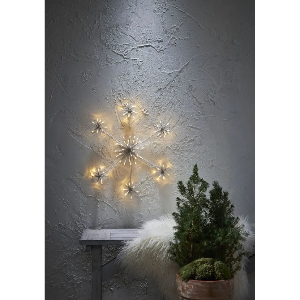 LED-valokoriste Star Trading Siluett Flower Snowflake 50 cm