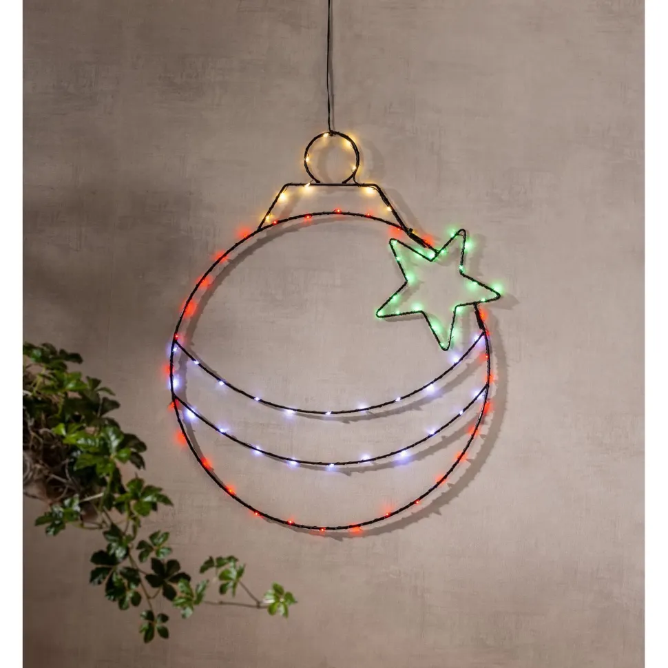 LED-valokoriste Star Trading X-Mas Bulb, moniväri