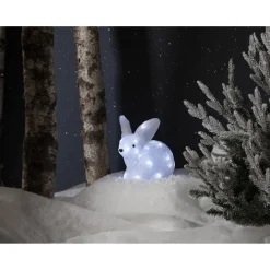 LED-valokoriste Star Trading Crystalo kaniini 20cm