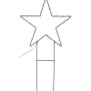 LED-valokoriste Star Trading Barlumi 115 cm tähti musta