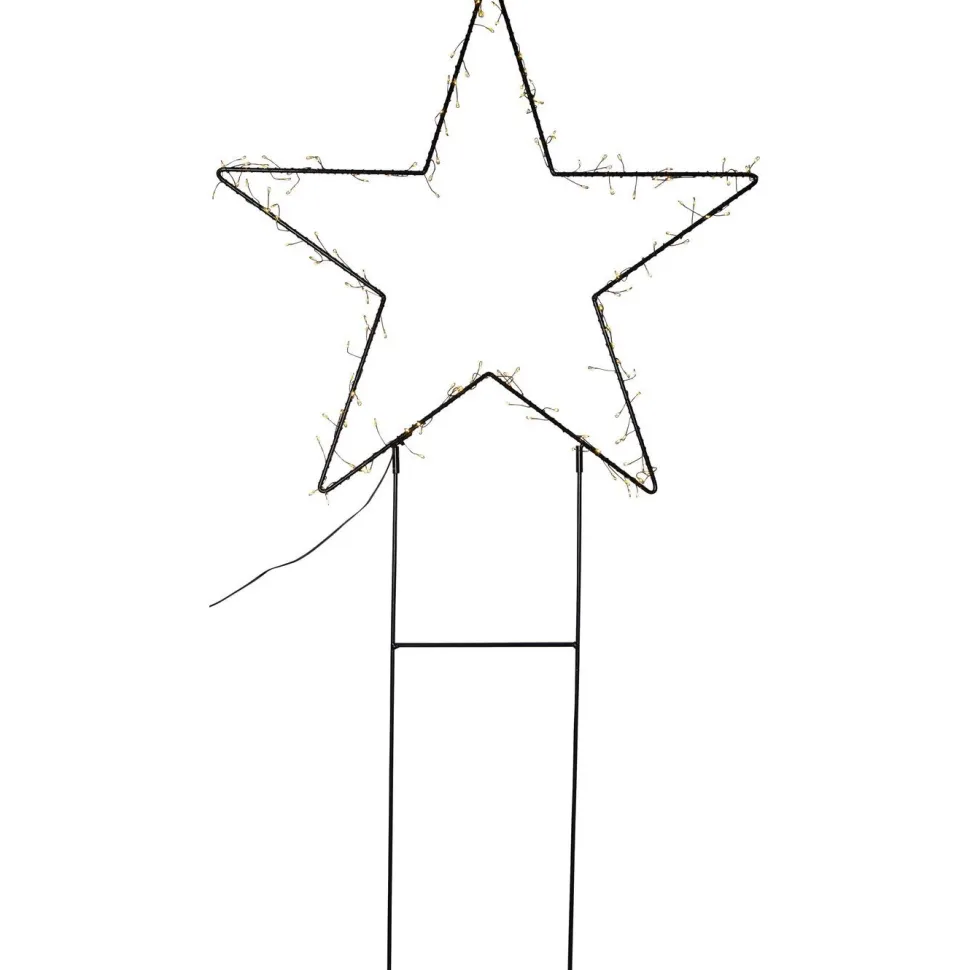 LED-valokoriste Star Trading Barlumi 115 cm tähti musta
