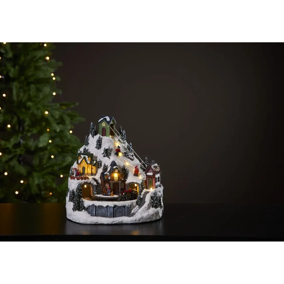 LED-valokoriste Star Trading Alpville 24.5cm, moniväri