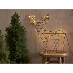 LED-valokoriste Star Trading Cupid, 49cm, musta
