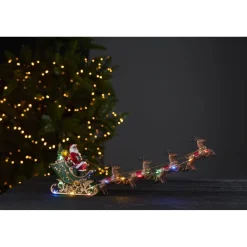 LED-valokoriste Star Trading Deerville, 48cm, moniväri