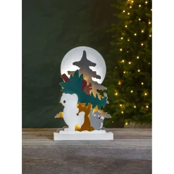 LED-valokoriste Star Trading Forest Friends, 45cm, moniväri
